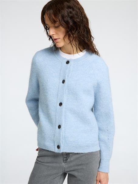 SLFLULU LS KNIT SHORT CARDIGAN B NOOS cashmere blue