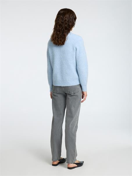 SLFLULU LS KNIT SHORT CARDIGAN B NOOS cashmere blue
