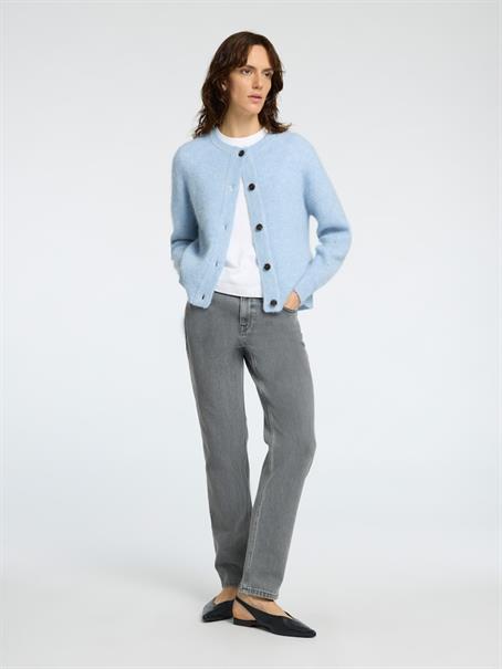 SLFLULU LS KNIT SHORT CARDIGAN B NOOS cashmere blue