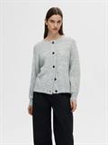 SLFLULU LS KNIT SHORT CARDIGAN B NOOS light grey melange