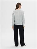 SLFLULU LS KNIT SHORT CARDIGAN B NOOS light grey melange