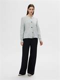 SLFLULU LS KNIT SHORT CARDIGAN B NOOS light grey melange