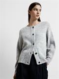 SLFLULU LS KNIT SHORT CARDIGAN B NOOS light grey melange