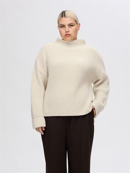 SLFSELMA LS KNIT PULLOVER NOOS birch
