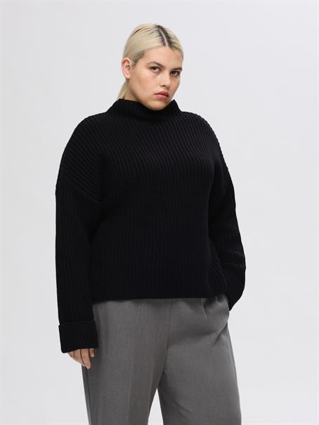 SLFSELMA LS KNIT PULLOVER NOOS black