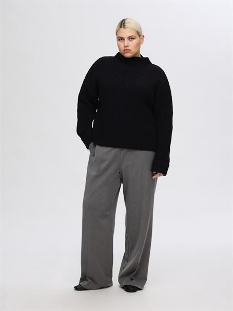 SLFSELMA LS KNIT PULLOVER NOOS black