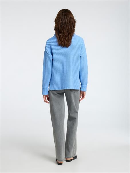 SLFSELMA LS KNIT PULLOVER NOOS cornflower blue