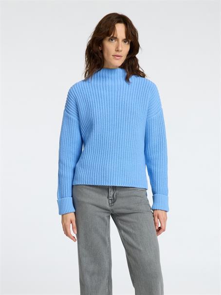 SLFSELMA LS KNIT PULLOVER NOOS cornflower blue