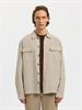 SLH-LEROY LINEN BLEND OVERSHIRT LS NOOS pure cashmere