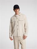 SLH-LEROY LINEN BLEND OVERSHIRT LS NOOS pure cashmere