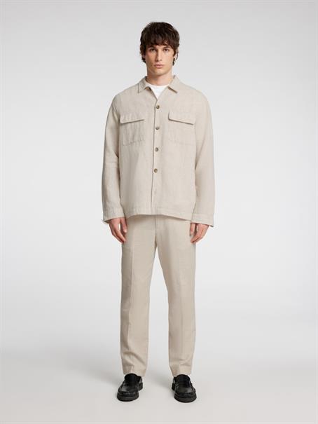 SLH-LEROY LINEN BLEND OVERSHIRT LS NOOS pure cashmere