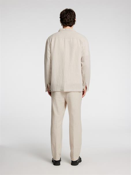 SLH-LEROY LINEN BLEND OVERSHIRT LS NOOS pure cashmere
