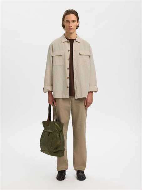 SLH-LEROY LINEN BLEND OVERSHIRT LS NOOS pure cashmere