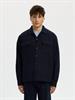 SLH-LEROY LINEN BLEND OVERSHIRT LS NOOS sky captain