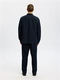 SLH-LEROY LINEN BLEND OVERSHIRT LS NOOS sky captain