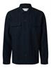 SLH-LEROY LINEN BLEND OVERSHIRT LS NOOS sky captain
