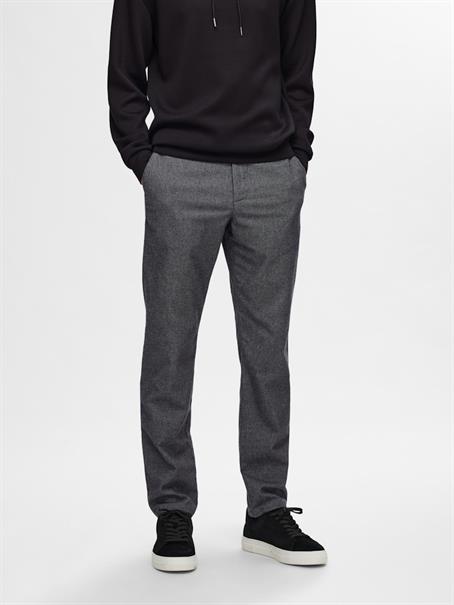 SLH175-SLIM MILES BRUSHED PANT W NOOS dark grey