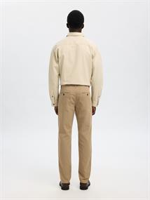 SLH175-SLIM MILES STRUC DYED PANT NOOS pure cashmere