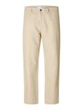 SLH196-STRAIGHT MILES LINEN BLEND PANT oatmeal