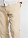 SLH196-STRAIGHT MILES LINEN BLEND PANT oatmeal