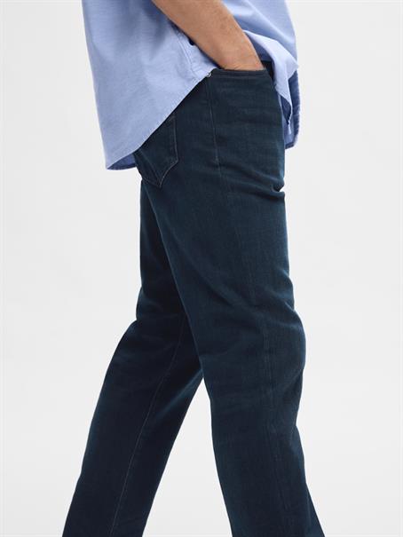 SLH196-STRAIGHT SCOTT 6155 BB JNS NOOS blue black denim