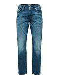 SLH196-STRAIGHTSCOTT 31601 M.BLUE NOOS medium blue denim