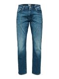 SLH196-STRAIGHTSCOTT 31601 M.BLUE NOOS medium blue denim