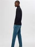 SLH196-STRAIGHTSCOTT 31601 M.BLUE NOOS medium blue denim