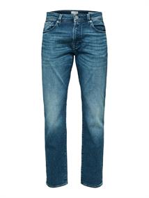 SLH196-STRAIGHTSCOTT 31601 M.BLUE NOOS medium blue denim