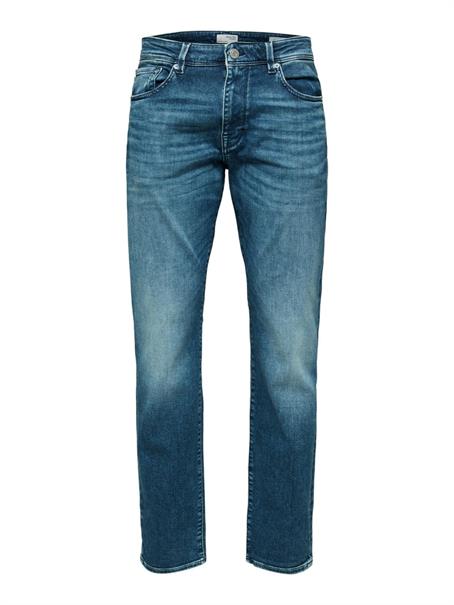 SLH196-STRAIGHTSCOTT 31601 M.BLUE NOOS medium blue denim