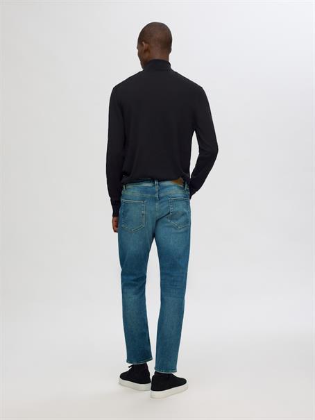 SLH196-STRAIGHTSCOTT 31601 M.BLUE NOOS medium blue denim