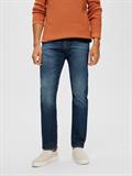 SLH196-STRAIGHTSCOTT 31604 D.BLUE NOOS dark blue denim
