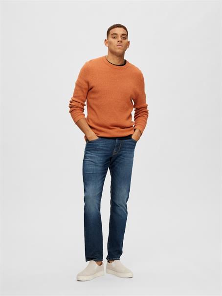 SLH196-STRAIGHTSCOTT 31604 D.BLUE NOOS dark blue denim