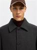 SLHARCHIVE WOOL BLEND CAR COAT dark grey
