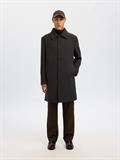 SLHARCHIVE WOOL BLEND CAR COAT dark grey