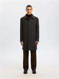 SLHARCHIVE WOOL BLEND CAR COAT dark grey