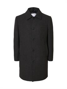 SLHARCHIVE WOOL BLEND CAR COAT dark grey
