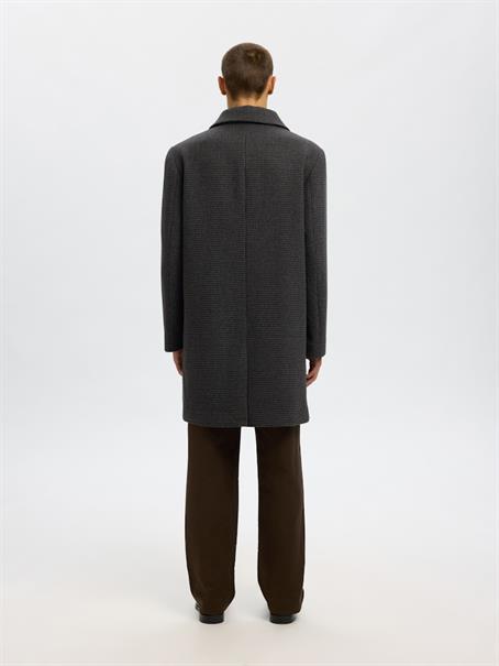 SLHARCHIVE WOOL BLEND CAR COAT dark grey
