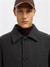 SLHARCHIVE WOOL BLEND CAR COAT dark grey