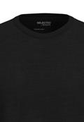 SLHASPEN SLUB SS O-NECK TEE NOOS black