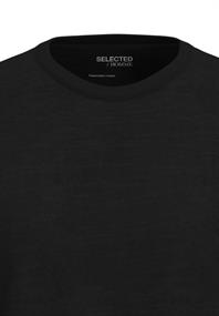 SLHASPEN SLUB SS O-NECK TEE NOOS black