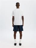SLHASPEN SLUB SS O-NECK TEE NOOS bright white