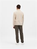 SLHAXEL LS KNIT ROLL NECK NOOS oatmeal1