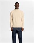 SLHAXEL LS KNIT ROLL NECK NOOS oatmeal1