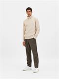 SLHAXEL LS KNIT ROLL NECK W oatmeal1