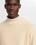 SLHAXEL LS KNIT ROLL NECK W oatmeal1