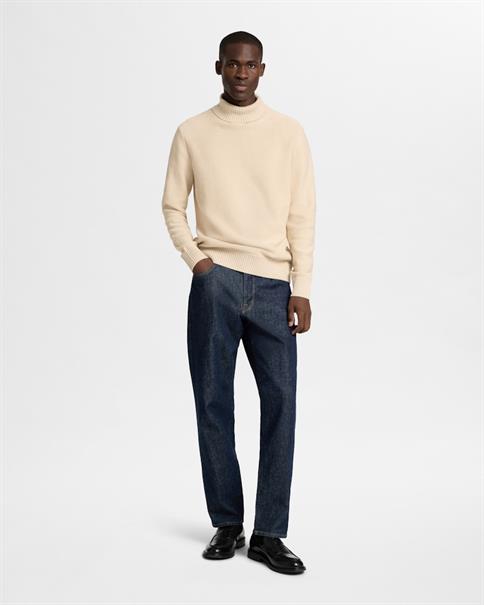 SLHAXEL LS KNIT ROLL NECK W oatmeal1