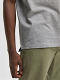 SLHAZE SS POLO W NOOS medium grey melange