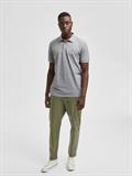 SLHAZE SS POLO W NOOS medium grey melange