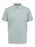 SLHAZE SS POLO W NOOS medium grey melange